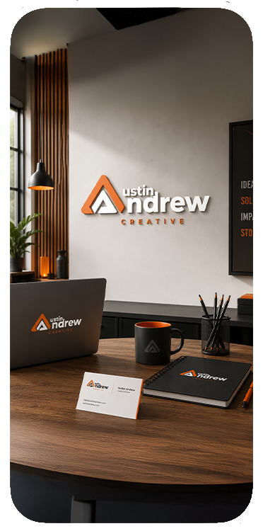 Austin Andrew Creative brand mockup