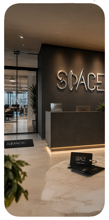 Space brand mockup