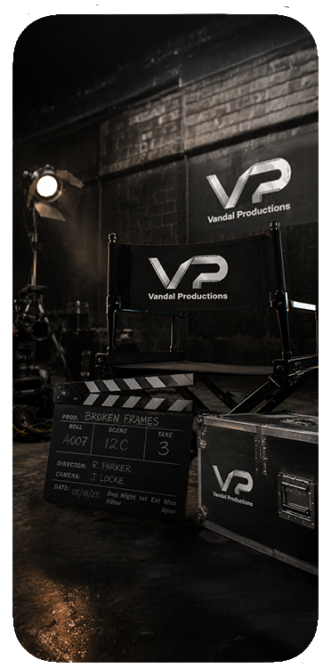 Vandal Productions brand mockup
