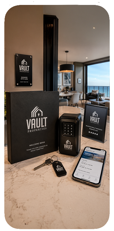 Vault Properties brand mockup