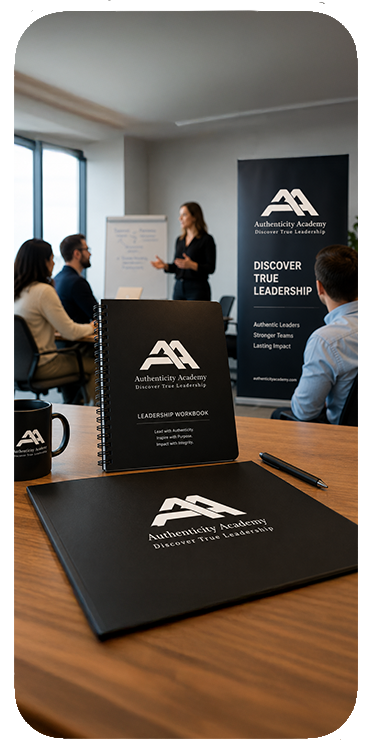 Authenticity Academy brand mockup